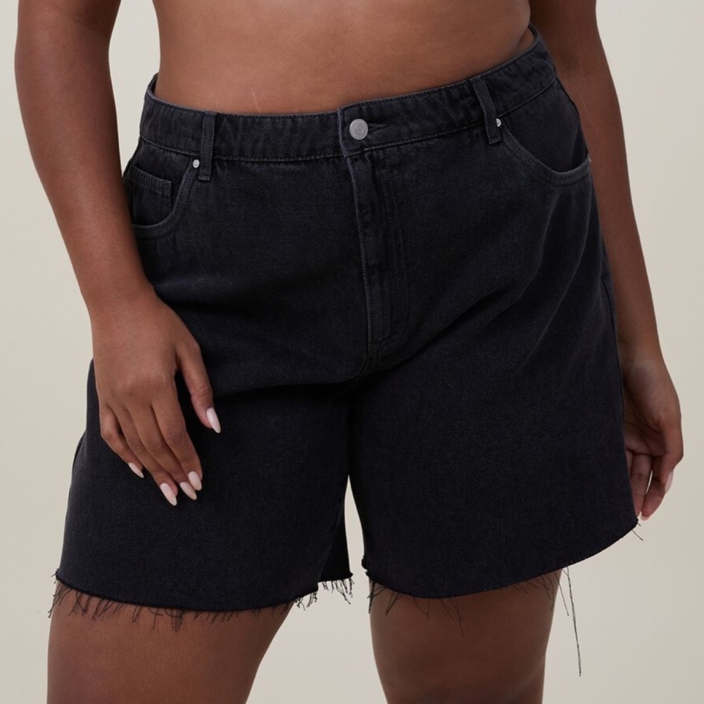 Cotton On Black Dad Shorts